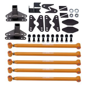 Heavy Duty 24\" Universal Rear Weld-On 4-Link Suspension Lift Kit 4 Tuning Shocks Strut & Suspension Systems - Product Image 1