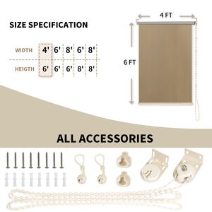 Tenda a Rullo in HDPE Color Sesamo 6x6 per Protezione Solare - Product Image 3