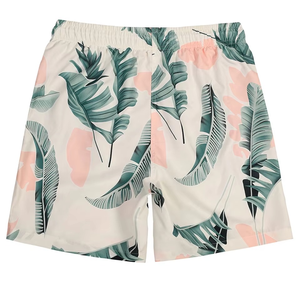 Shorts de bain pour hommes, dernier design, sublimation, logo personnalisé, OEM ODM, séchage rapide, taille élastique, cordon de serrage, shorts de plage d'été - Product Image 2