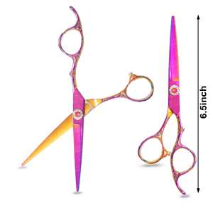 Ciseaux à cheveux en acier poli, lame de rasoir en titane, ciseaux de coiffure droits pour droitiers avec pointe acérée pour des coupes de précision - Product Image 5