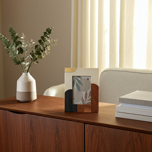 HANDICRAFTS ZONE HCZ-87 Resin Offset Printed Lightweight Rectangle Photo <b>Frame</b> <b>6x4</b> Inch Vertical Tabletop Decorative Display - Product Image 2