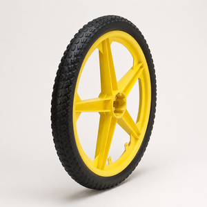 Yellow <b>Plastic</b> <b>Wheel</b> 12 Inch For Balance Bike Off-Road Use Kids 2-5 Years - Product Image 1
