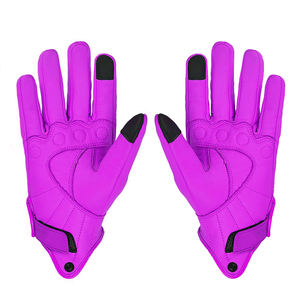 Gants de moto de course en cuir de qualité supérieure, à doigts entiers, personnalisés, pour la protection du cyclisme et de la moto - Product Image 3
