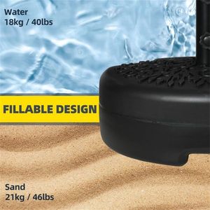 Ombrellone da Giardino Quadrato con Base in Acciaio Inox e Ferro per Patio, Ristorante, Hotel, Spiaggia - Consigliato per la Pioggia - Product Image 5