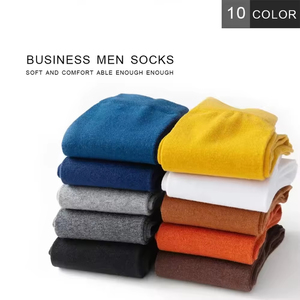 Men's Crew <b>Socks</b> Solid Color Cotton Knitted Breathable Daily Wear Standard <b>Thickness</b> Regular Style Custom <b>Socks</b> - Product Image 6