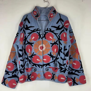 Chaqueta Bordada Suzani Hecha a Mano |   Kimono de Algodón Estilo Boho - Product Image 1