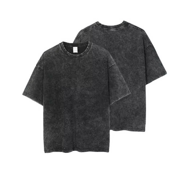 Men's Oversized Washed Distressed Vintage Cotton T-Shirt Short Sleeve O-Neck Regular Fit Solid Color Casual Jersey Knit Shirt