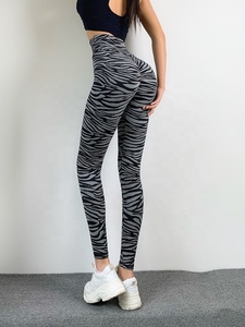 2026 Custom Logo Solid Drawstring Crystal New Women High Waisted Yoga Leggings for Fitness Gym Sports - Product Image 4