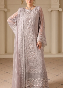 Robe Anarkali en soie brodée vert menthe, longueur genou, extensible, tenue traditionnelle pakistanaise pour femmes, pour mariage et soirée - Product Image 4