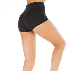 Shorts de sport pour femmes à logo personnalisé, très demandés, de haute qualité, séchage rapide, taille élastique, 100% polyester tricoté 180g, couleurs personnalisées - Product Image 6