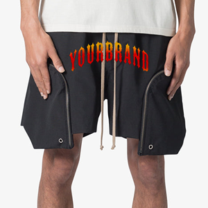 Shorts de sport en coton pour hommes, de haute qualité, personnalisés avec logo brodé, pour l'été - Product Image 4