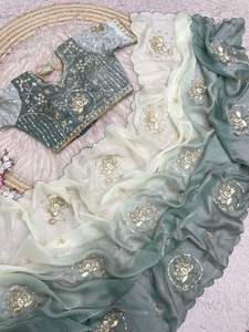 ชุดเดรสงานปาร์ตี้สุดหรูสไตล์อินเดียบอลลีวูด ผ้าซาตินแฟนซี ดีไซน์ทันสมัย ขายดีที่สุด ส่งออกต่างประเทศ ล่าสุด โดดเด่น ไม่ซ้ำใคร สำหรับผู้หญิง - Product Image 3