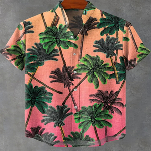 Chemise hawaïenne personnalisée à manches courtes, imprimé floral ananas, col rabattu, respirante, idéale pour les vacances d'été - Product Image 2