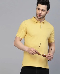 Polo brodé personnalisé en gros pour hommes, polo de golf uni imprimé sur mesure en coton respirant pour unisexe - Product Image 1