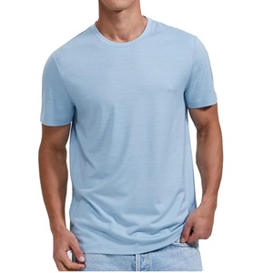Men's Merino <b>Wool</b> T-Shirt 100% Cotton Knitted <b>Base</b> <b>Layer</b> Soft Wicking Breathable Lightweight Short Sleeve <b>Wool</b> Crew Neck T Shirt - Product Image 6