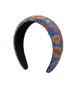 Bandeaux faits à la main légers et perlés avec des patchs personnalisés, bandeaux noués en graines pour femmes - Product Image 1