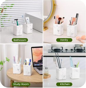 Soportes para cepillos de dientes, paquete de 2, soportes de secado rápido para cepillos de dientes para baño, vasos de diatomita para cepillos de dientes, cepillos de dientes eléctricos y - Product Image 3