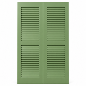Persianas de Madera Maciza Personalizadas para Ventanas Exteriores, Paneles Decorativos Fijos para Decoración del Hogar - Product Image 1