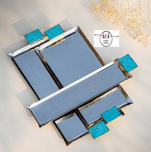 Bandejas de acero para servir alimentos y chocolate, las más vendidas, vajilla para servir comida, utensilios de cocina para el hogar, bandejas de la India - Product Image 1