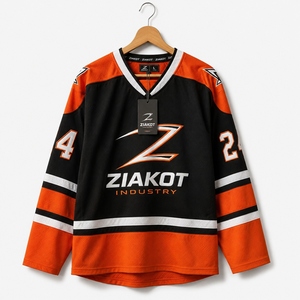 Jersey de Hockey sobre Hielo Personalizado ZIAKOT INDUSTRY, el Más Vendido, Fabricante Directo, Estilo Vintage, con Capucha y Mangas Largas - Product Image 2