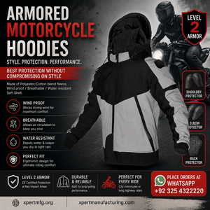 Softshell Armoured Breathable Windproof Waterproof Quick Dry Unisex Motorcycle Hoodie CE Approved Removable <b>Protectors</b> - Product Image 1