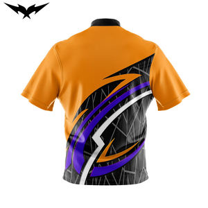 Camisetas de Bolos de Manga Corta de Buena Calidad, Poliéster/Spandex, Unisex, Absorbentes de Humedad, con Logotipo Personalizado, Impresión por Sublimación para Equipos - Product Image 4