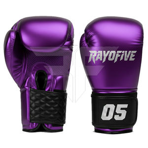 ถุงมือชกมวยสำหรับผู้ใหญ่ถุงมือหนังแบบมืออาชีพที่มีความชื้นและปิดด้วยตะขอและห่วง - Product Image 2
