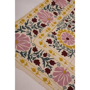 Boho Vintage Handmade Kantha Suzani <b>Quilt</b> Cotton Floral Embroidered Eco-Friendly Washable All-Season Bedspread Indian <b>Throw</b> - Product Image 4