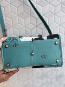 Bolso de Hombro de Cuero de Alta Calidad, Nuevo, Tallado a Mano, Estilo Bohemio, con Pelo de Vaca, Hecho a Mano, Elegante - Product Image 4