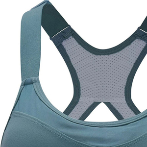 Soutien-gorge de sport léger, respirant, résistant et réversible pour femme avec logo frontal - Fort maintien, 100 % coton, personnalisable, unisexe - Product Image 4