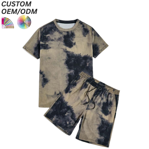 Ensemble décontracté deux pièces en tricot respirant pour homme – T-shirt uni – Style streetwear estival – Prise en charge OEM/ODM pour marques en gros avec logo personnalisé - Product Image 3