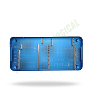 Contenedor de esterilización para sistema de tornillos pediculares espinales, caja de almacenamiento de instrumentos quirúrgicos de aluminio, estuche para autoclave de columna vertebral - Product Image 6