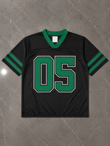 Unisex Black <b>Mesh</b> Football Jersey Crew Neck Sleeveless Breathable <b>Plus</b> <b>Size</b> Quick Dry Custom Number Player Name Adjustable Strap - Product Image 4