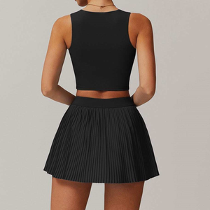 Nuevo Conjunto de Yoga para Mujer, Bra Deportivo, Falda de Tenis de Cintura Alta, Secado Rápido, Transpirable, Ropa Deportiva para Gimnasio - Product Image 5