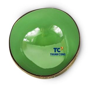 Tazón de Cáscara de Coco Ecológico Hecho a Mano, Diseño Minimalista de Ola Verde, Vajilla para Hotel, Venta al Por Mayor - Product Image 1