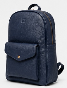 Premium Genuine <b>Leather</b> Casual Vintage Fashion Minimalist Men's Office Business <b>Laptop</b> Travel <b>Backpack</b> Polyester Zipper Durable - Product Image 3