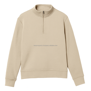 High Quality Men's Winter Half-Zipper Pullover Hoodie Fleece Lining Trendy Casual <b>Sweatshirt</b> for <b>Gym</b> Workouts Outdoor Activities - Product Image 3