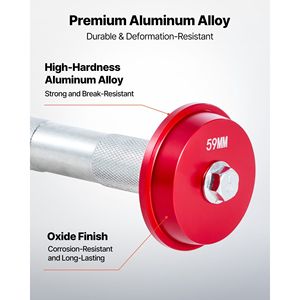 Kit Pressa Cuscinetti Professionale da 43 Pezzi con Attacco per Guarnizioni e Set di 39 Aste per Boccole - Product Image 3