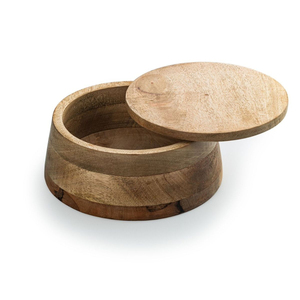Wood Tortilla Box with Lid Traditional Design Wooden Casserole Hot Pot for Kitchen & Dining Table Decor Hot <b>Case</b> for Roti - Product Image 4