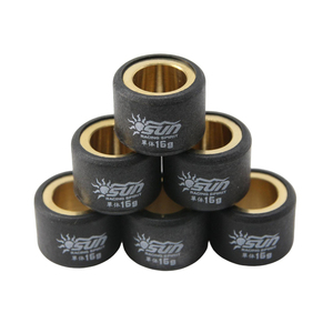 Kit de rouleaux de poulie d'entraînement en laiton SUN RACING WRL2015-16 16G 20x15mm pour CLICK125I PCX / Scooter Suzuki – Amélioration des performances – Nouveau - Product Image 1
