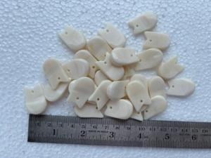Cuentas de Hueso Hechas a Mano, Acabado Blanco Antiguo Natural, Separadores de Estilo Nativo, Componentes de Joyería Premium, Paquete a Granel para Fabricación de Joyas - Product Image 4