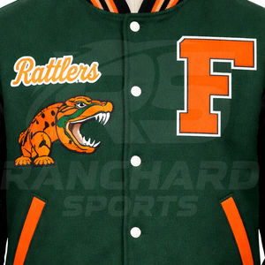Veste universitaire FAMU Florida A&M University – Veste de sport haut de gamme HBCU pour hommes et femmes, veste universitaire personnalisée FAMU Rattlers - Product Image 2