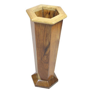 Magnifique porte-fleurs en bois fait main, vases décoratifs en bois faits à la main, grand vase en bois artisanal - Product Image 5