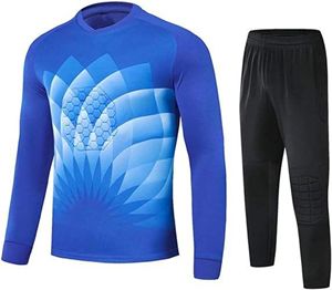 Ensemble de maillot de gardien de but de football personnalisé avec impression numérique, vert, manches longues, pantalon, uniforme de football, maillot d'entraînement de gardien de but - Product Image 4