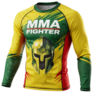 Rashguard de qualité supérieure pour entraînement de combat, rashguard personnalisé par sublimation à prix raisonnable, rashguard pour hommes fabriqué au Pakistan - Product Image 1