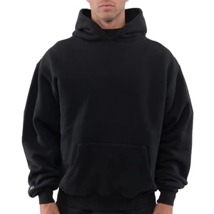 Sweat-shirt à capuche d'hiver unisexe et à fermeture éclair pour hommes avec broderie 3D personnalisée sérigraphie coupe surdimensionnée - Product Image 1