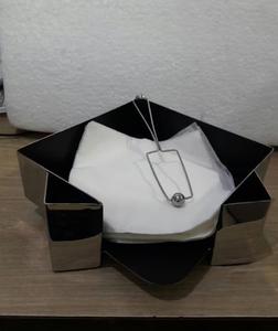 Modern Metal <b>Tissue</b> Box Organizer with Geometric Design for Home Decor - Product Image 3