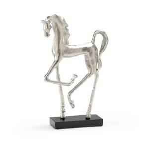Figura de Caballo de Aluminio Fundido Exclusiva para Decoración de Mesa de Lujo con Textura Suave y Forma Artística - Product Image 2