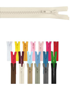 Cremallera de Plástico de Alta Calidad con Extremo Abierto, Cremallera Separable Duradera en Varios Colores para Chaquetas, Abrigos y Prendas - Product Image 1