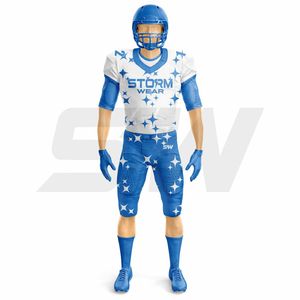 Jersey de Fútbol Americano con Orificios de Malla, MOQ Bajo, Proveedor OEM, Ropa Deportiva Personalizada para Equipos, Poliéster de Primera Calidad - Product Image 2